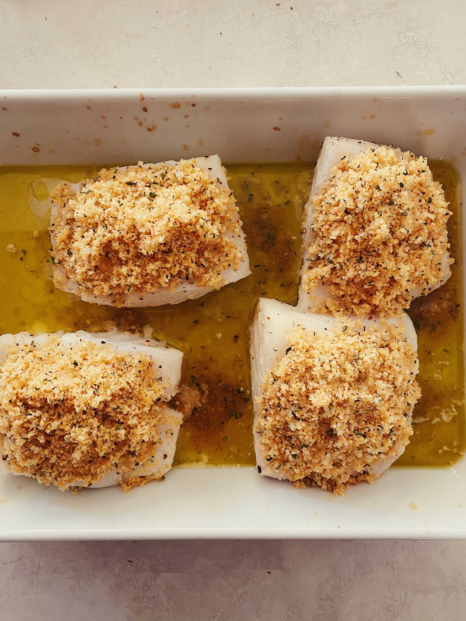 Panko and Parmesan Crusted Baked Cod | Whisper of Yum