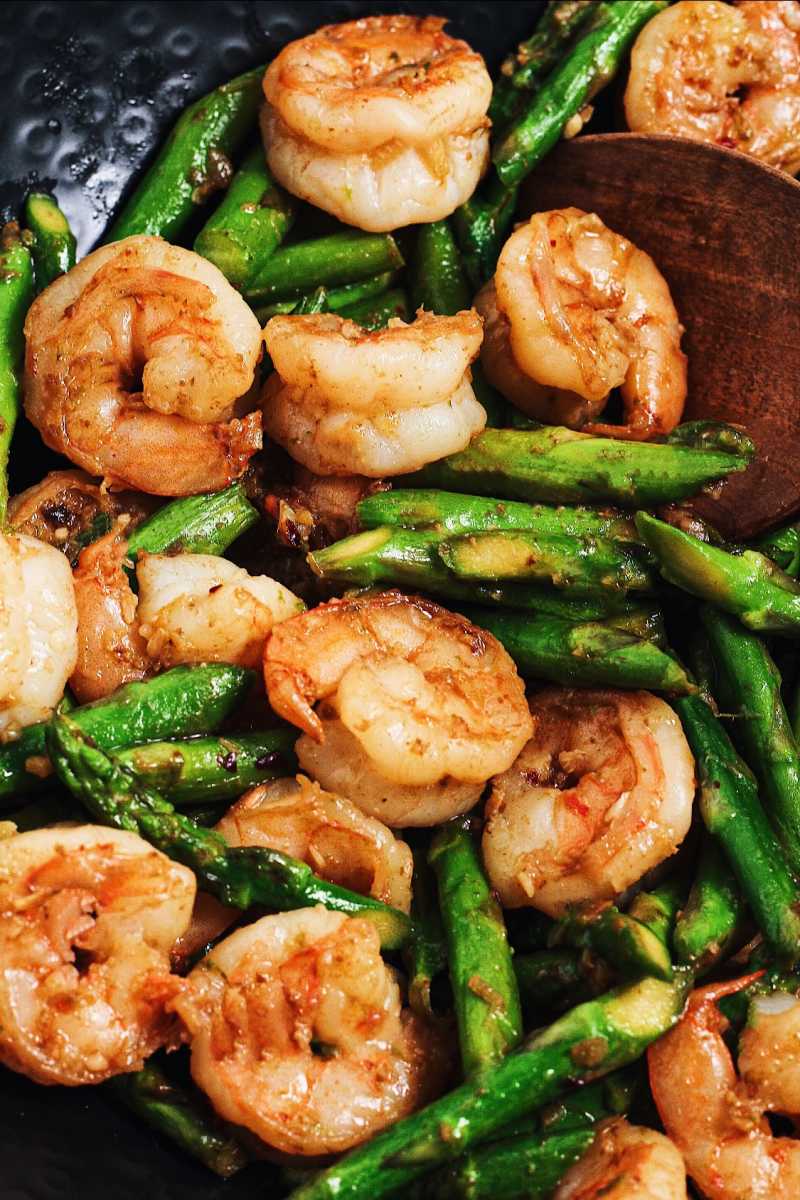 Shrimp and Asparagus Stir-Fry | Whisper of Yum