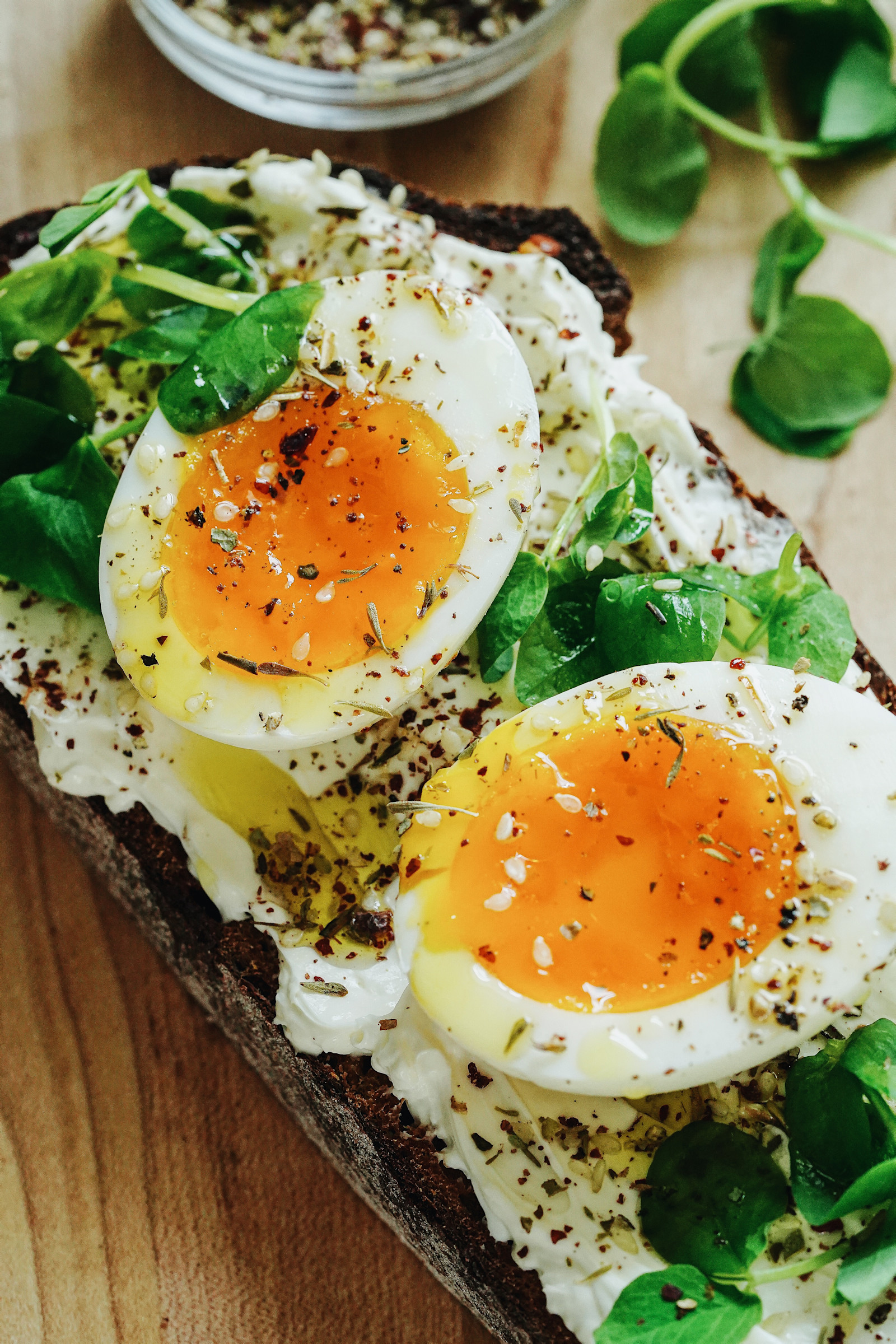 Jammy Egg and Za'atar Toast Whisper of Yum