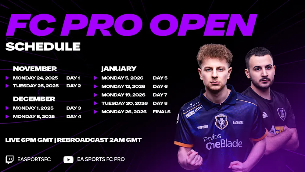 FC Pro Open 26 Schedule