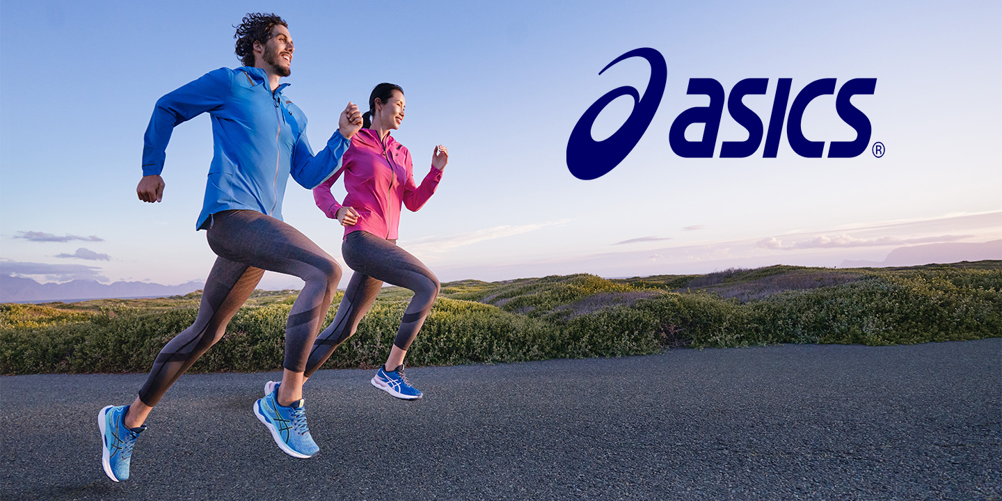 Runners wearing ASICS