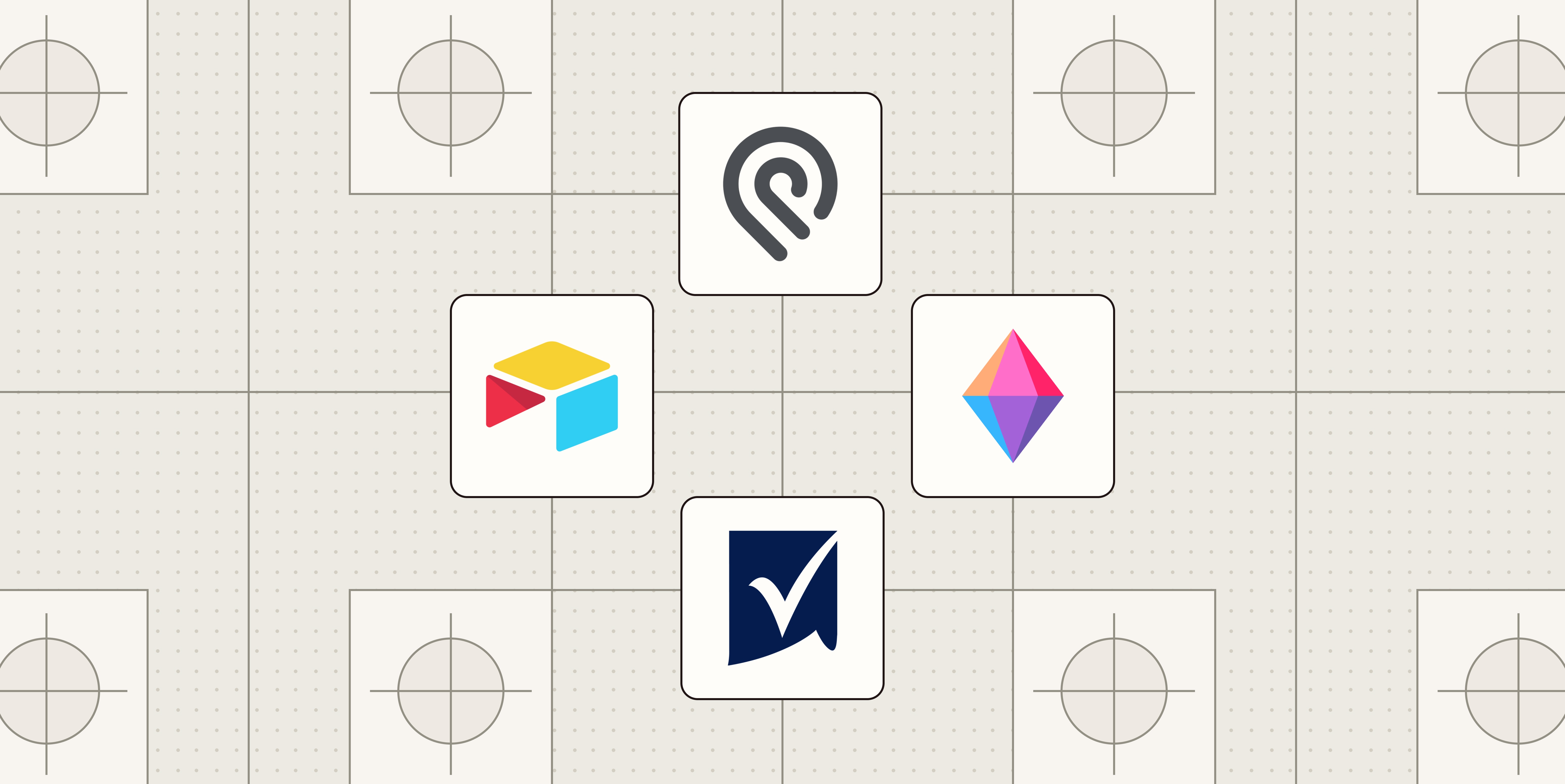 Hero image with logos of the best database-powered app builders
