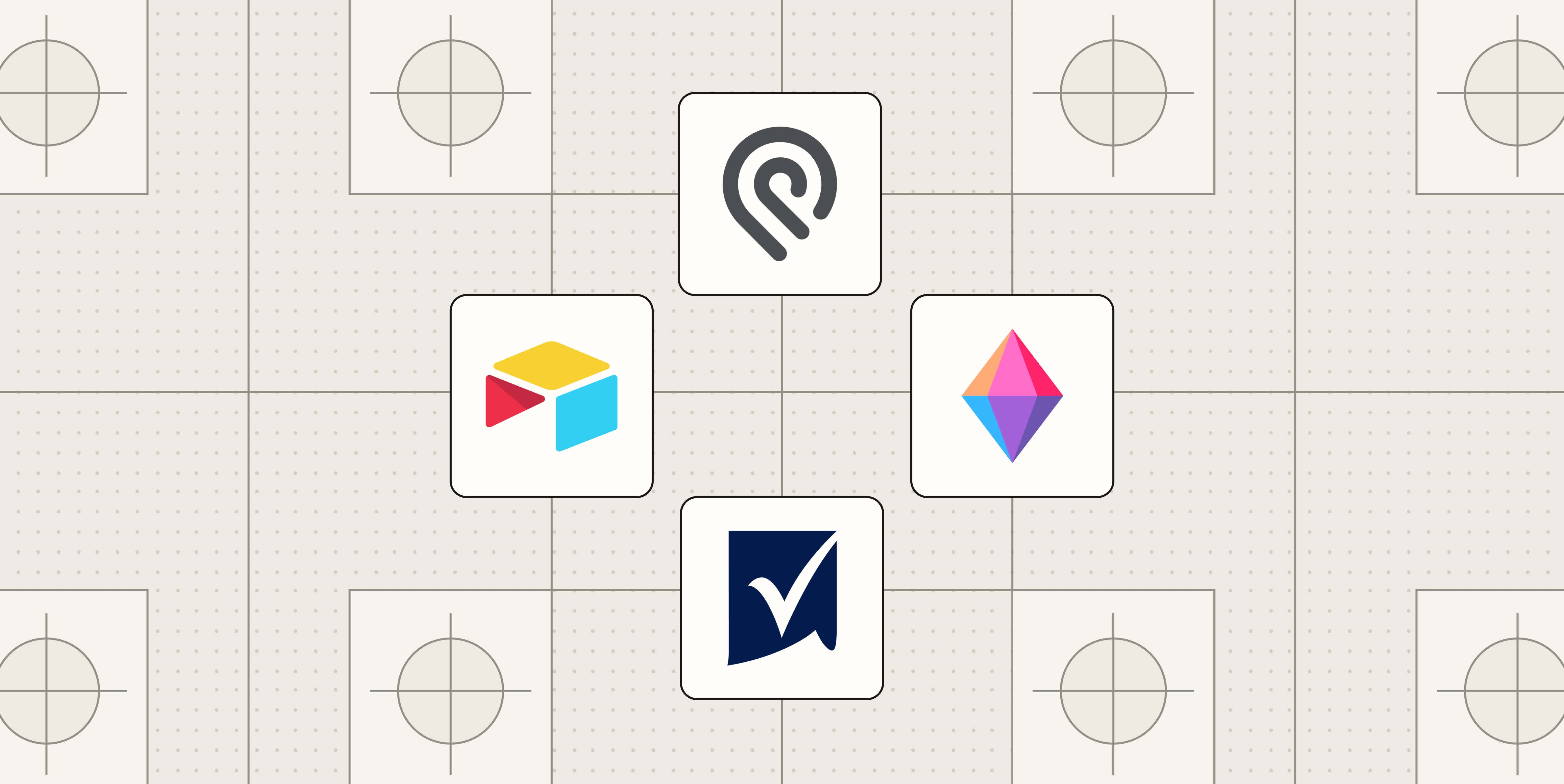 Hero image with logos of the best database-powered app builders