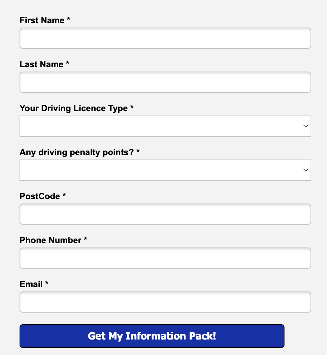 Google Ads lead form with qualifying questions. 