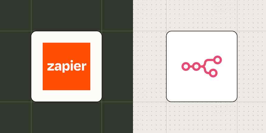 Hero image with the n8n and Zapier logos