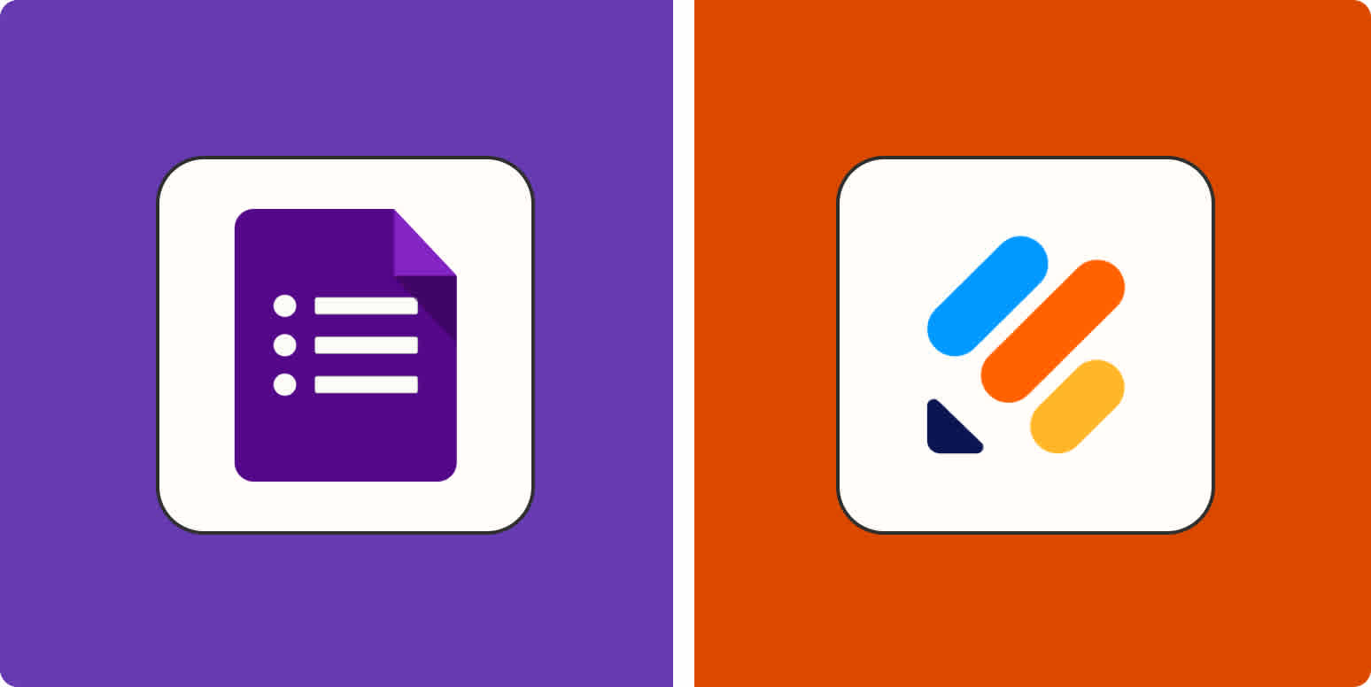Hero image with the logos of Google Forms and Jotform
