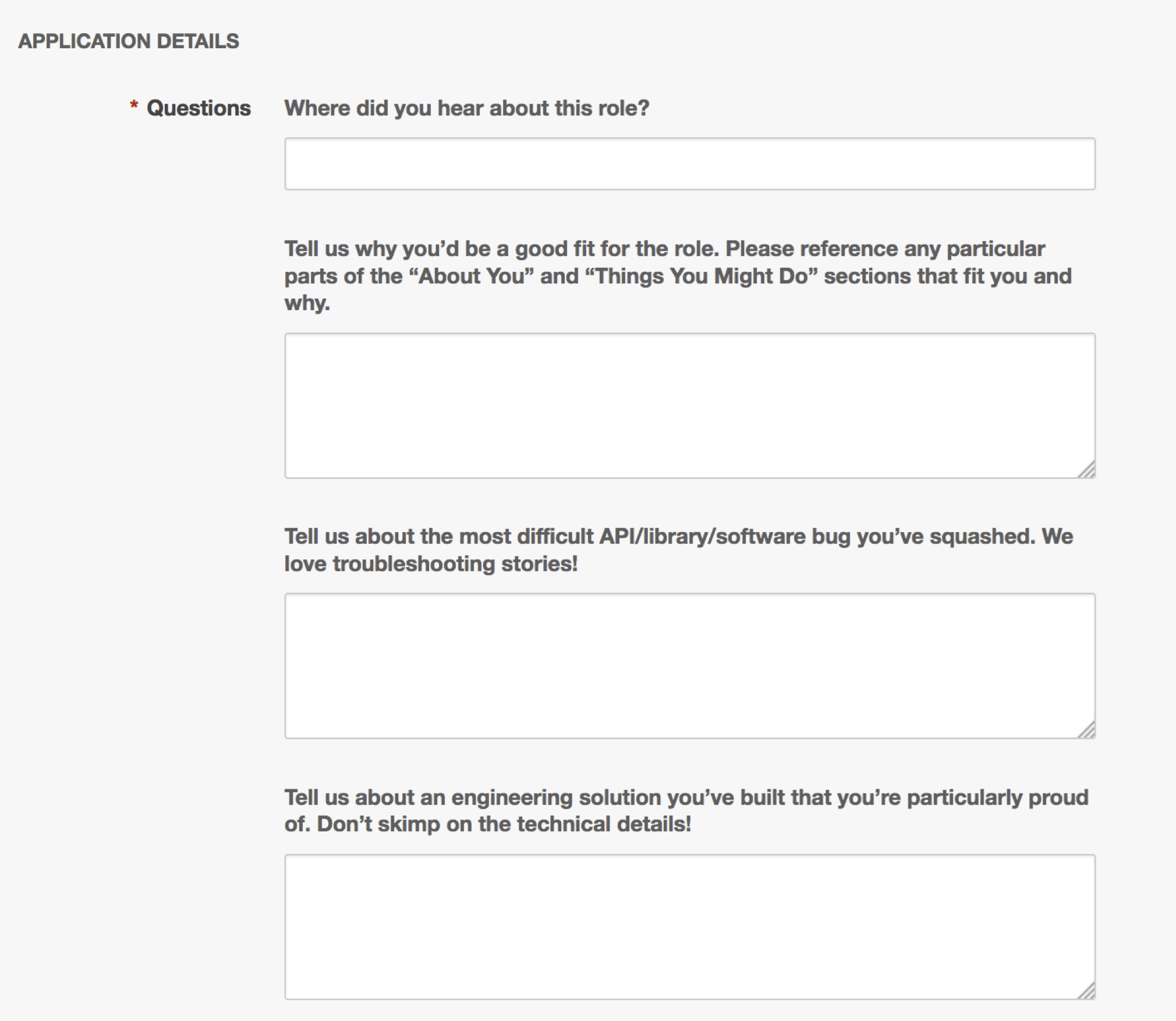 Form for Zapier application