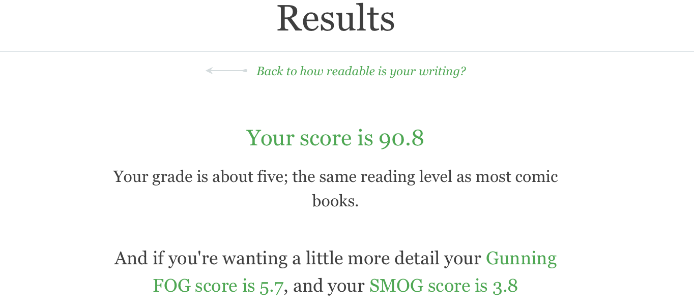 Readability Checker