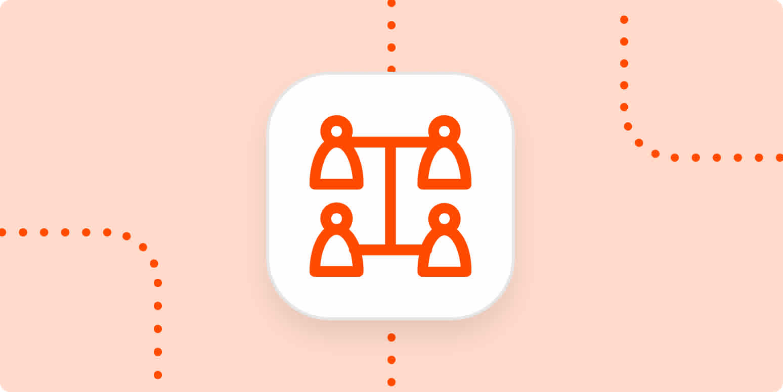 Hero image with an icon of four people connected by lines