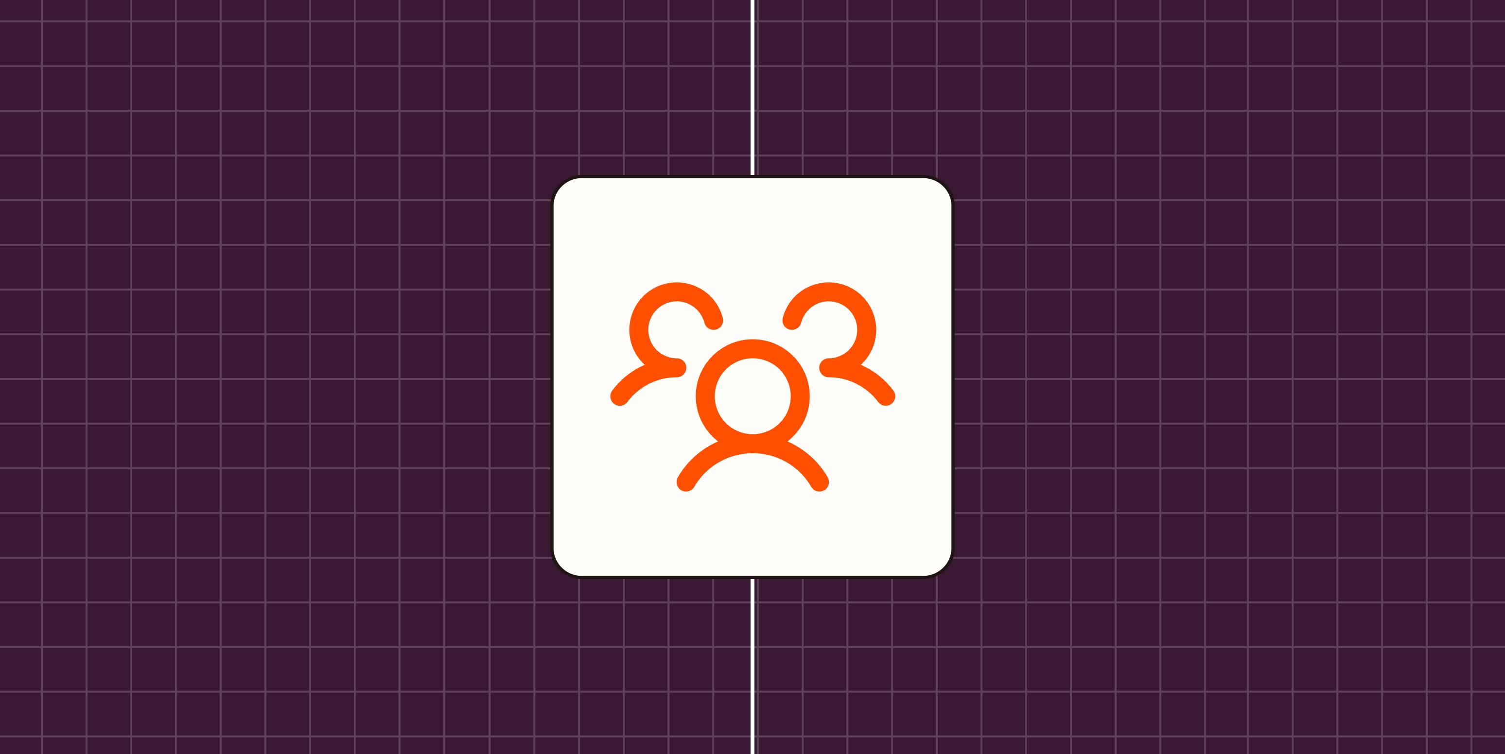 Hero image with a logo representing HR or people