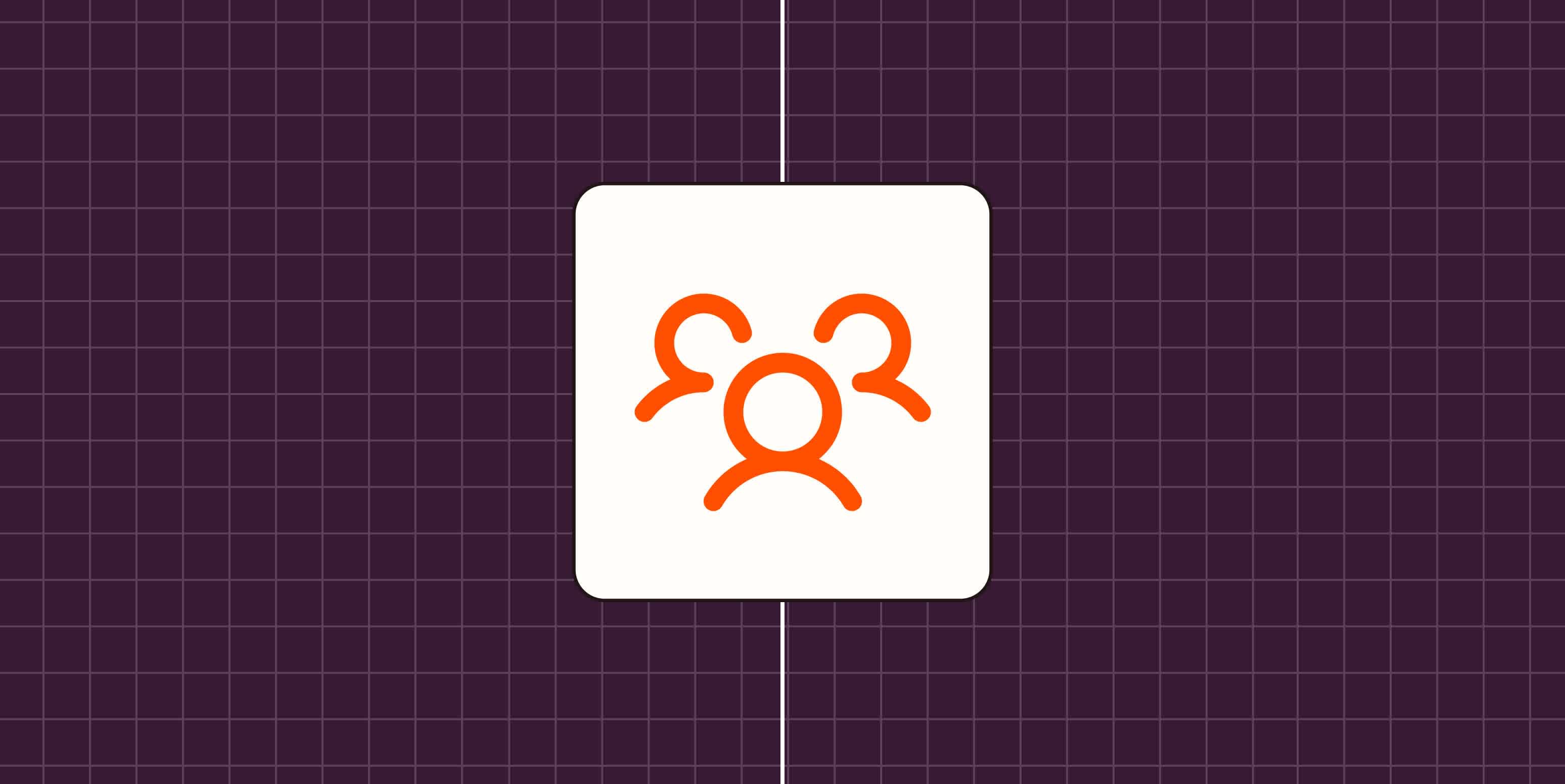 Hero image with a logo representing HR or people