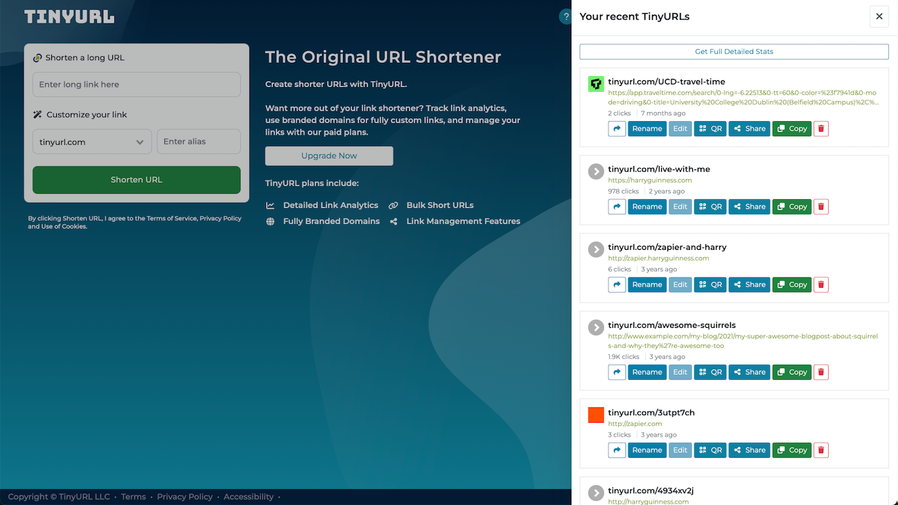 TinyURL URL shortener, our pick for the URL shortener for quick, anonymous use