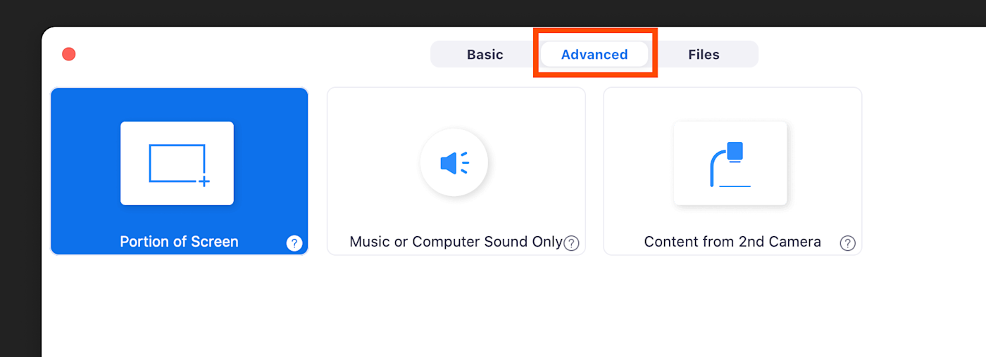 Share only a portion of your screen with Zoom