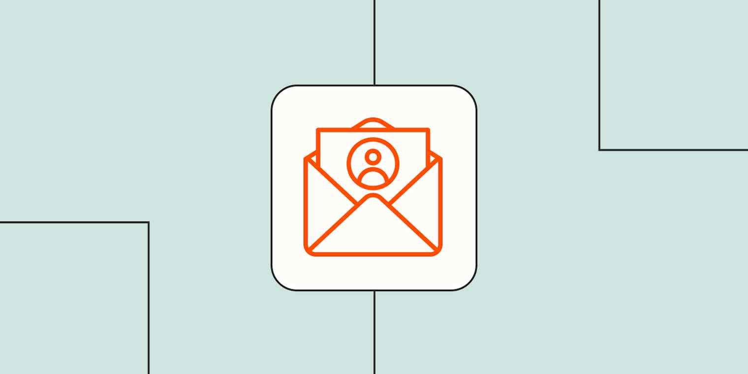 Hero image with an icon representing email personalization