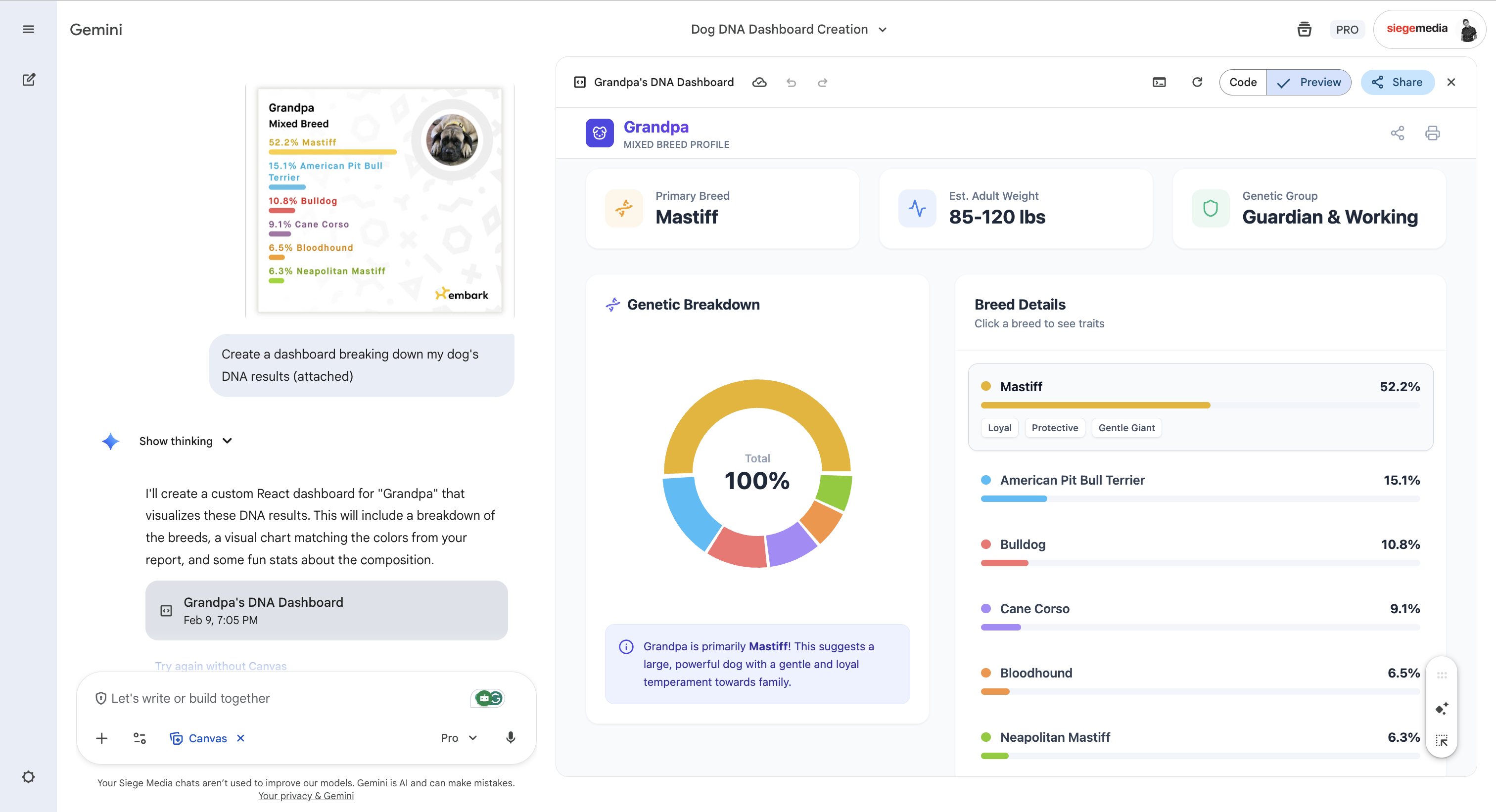 Gemini, our pick for the best AI personal assistant for Google Workspace integration.