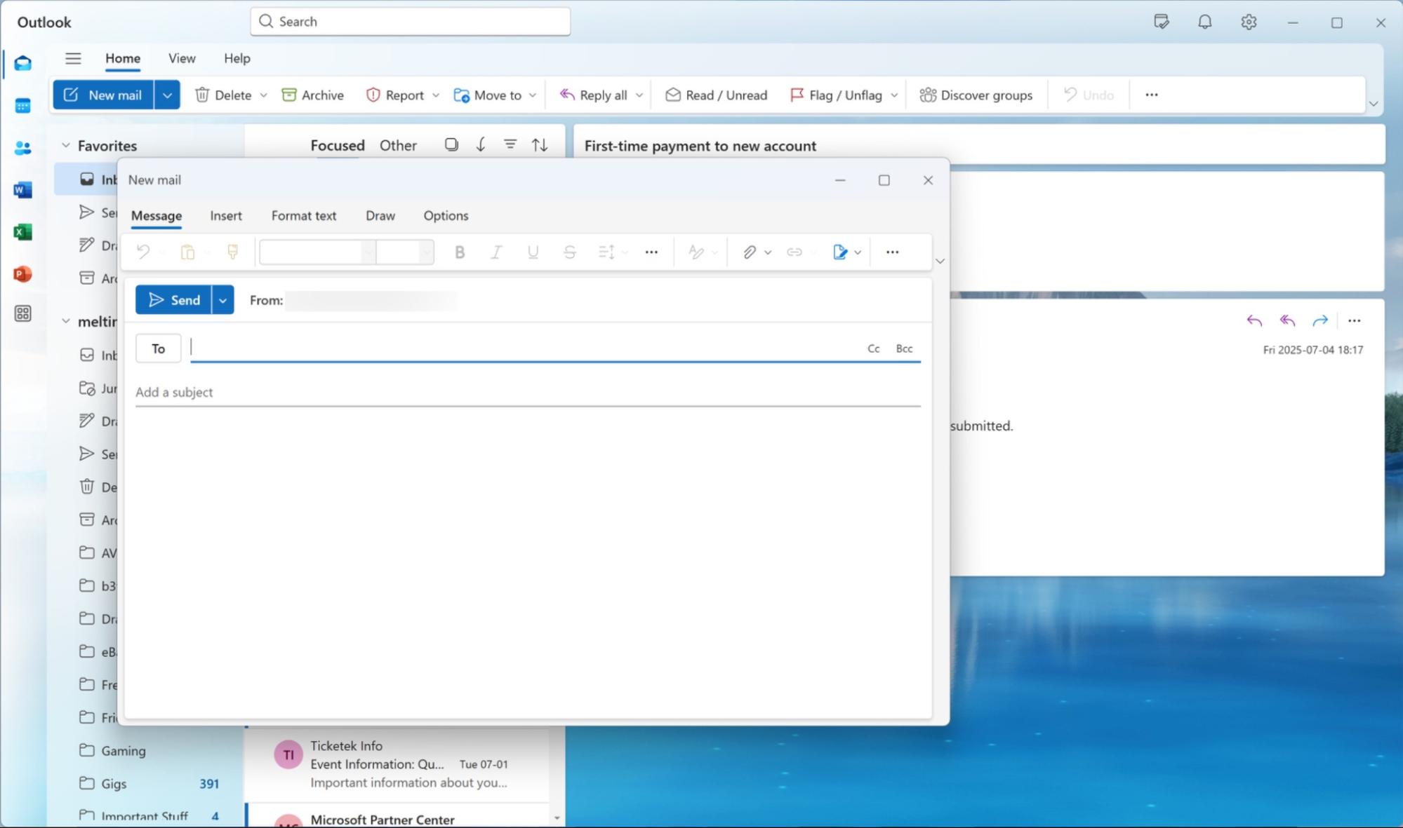 Microsoft Outlook, our pick for the best productivity app for email.