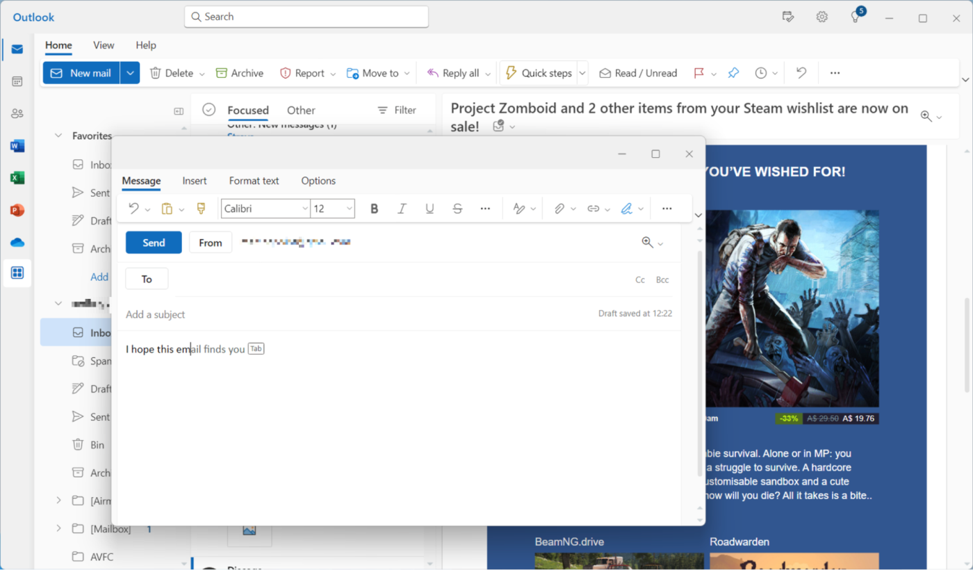 Microsoft Outlook, our pick for the best Windows email client with a robust business platform