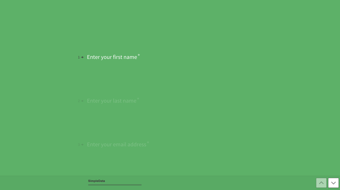 typeform for simpledata