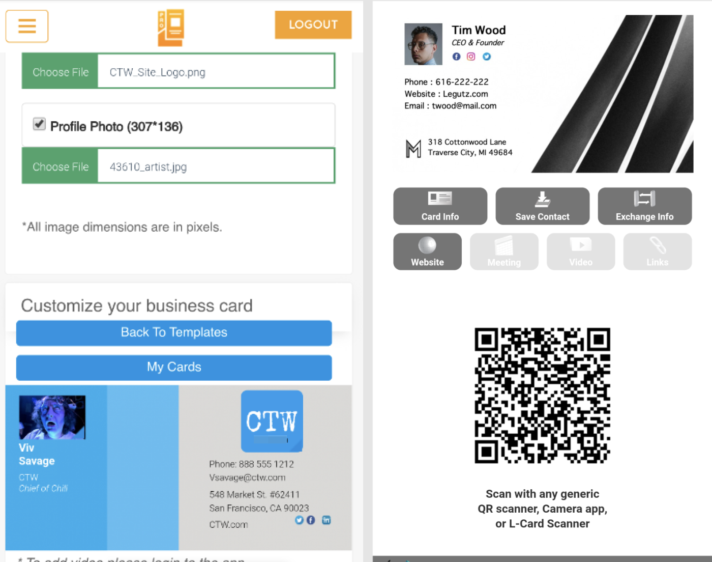 L-Card Pro screenshot