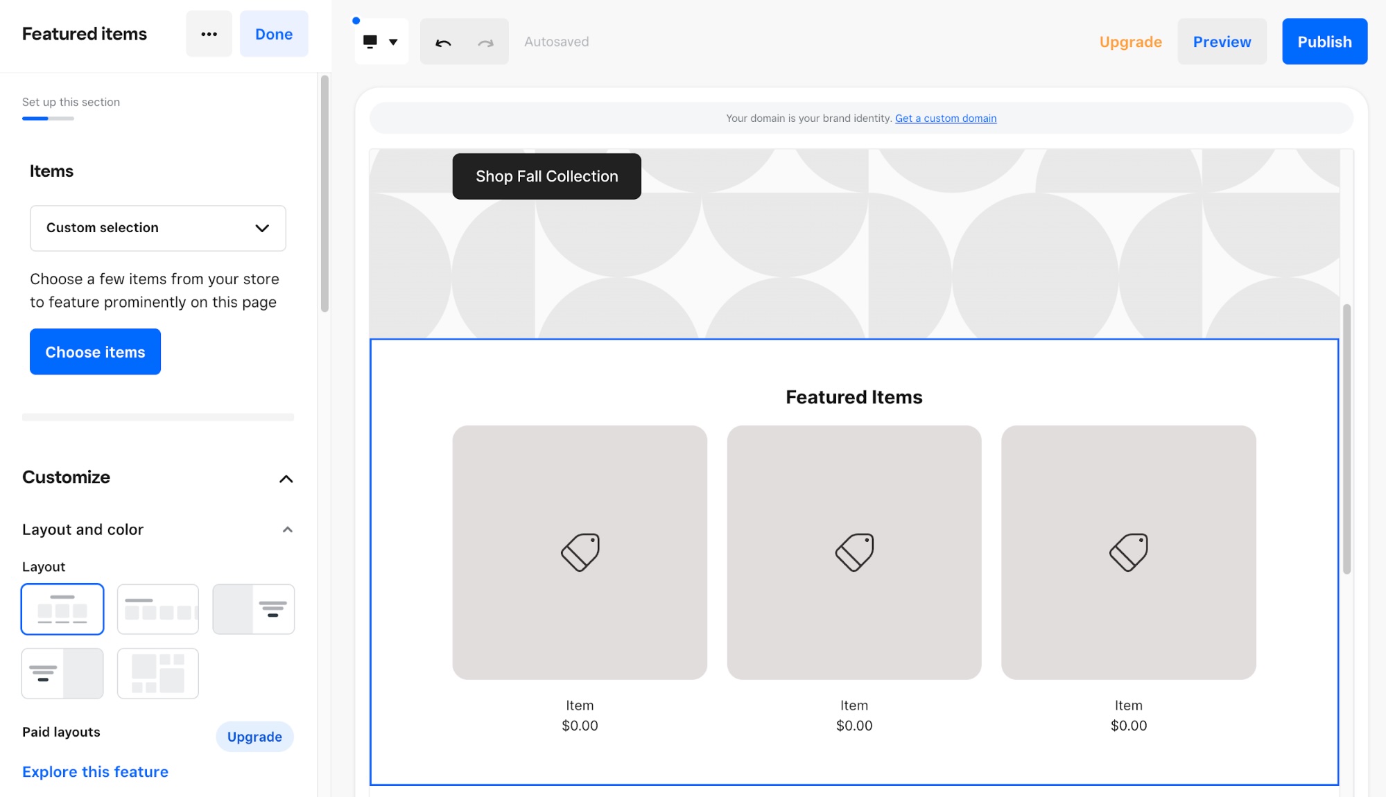 Square, our pick for the best free website builder for eCommerce