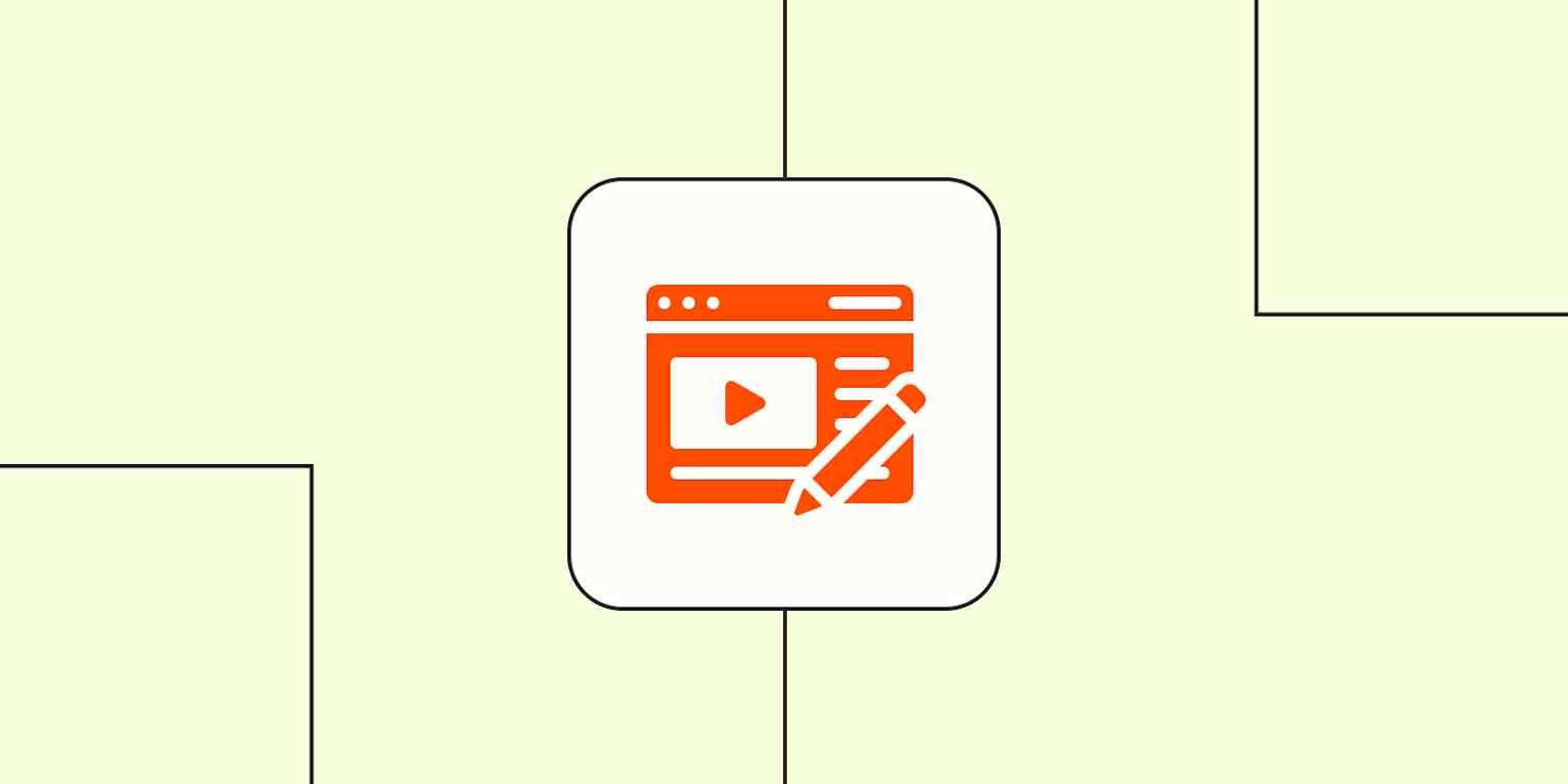 An orange icon of a web browser against a lime green background