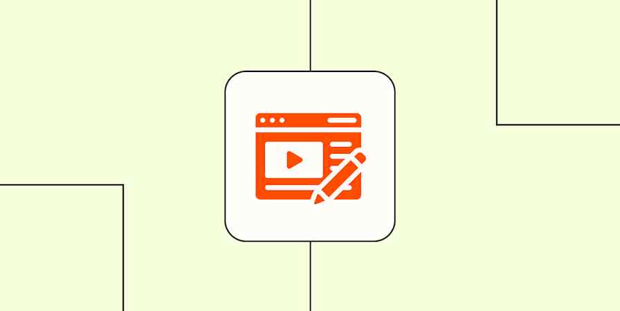 An orange icon of a web browser against a lime green background 