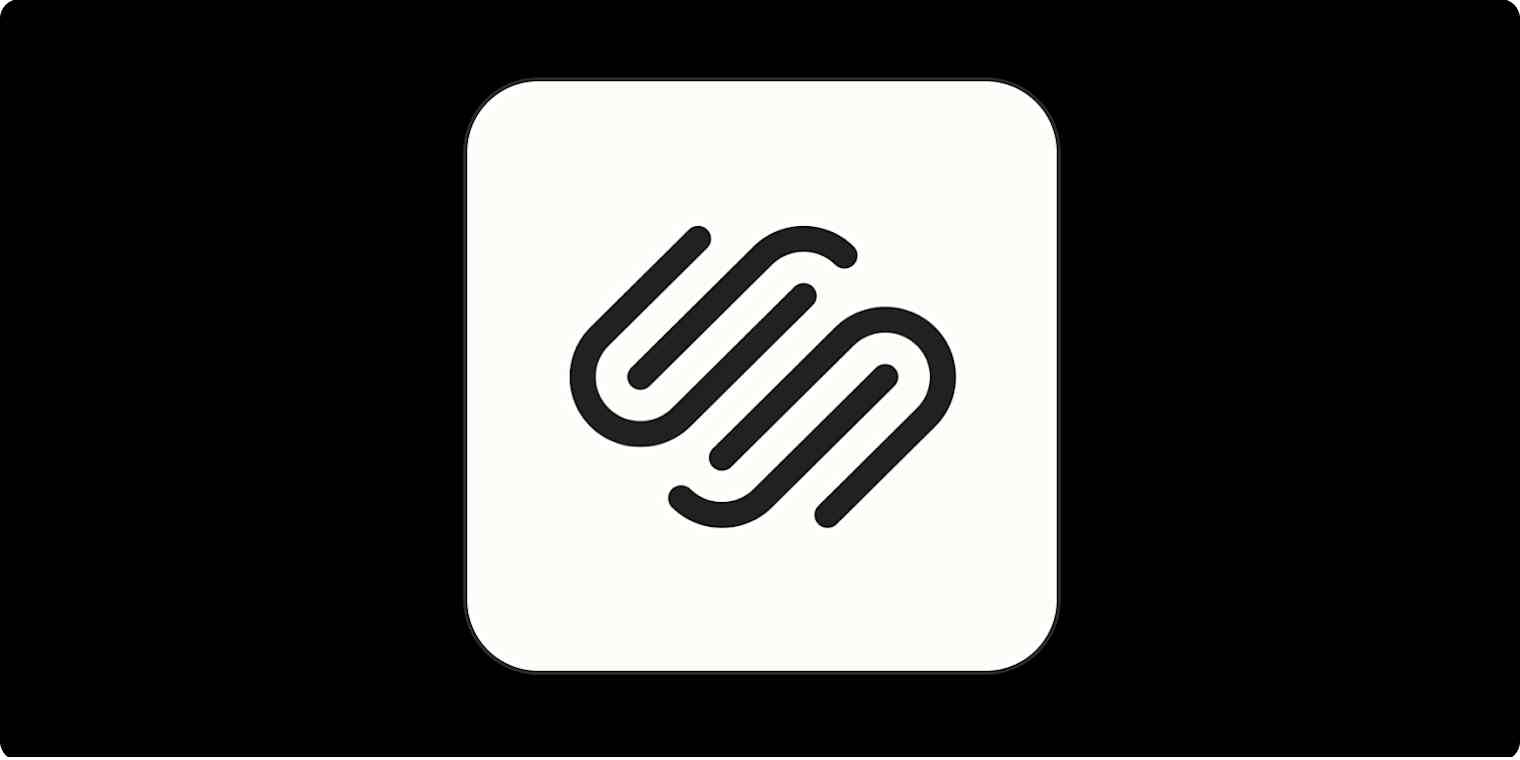 Hero image with the Squarespace logo