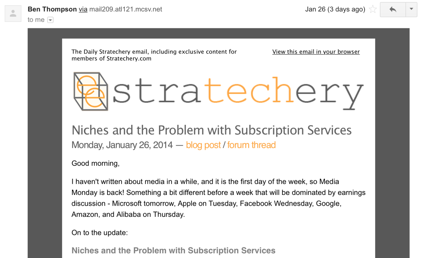 stratechery email
