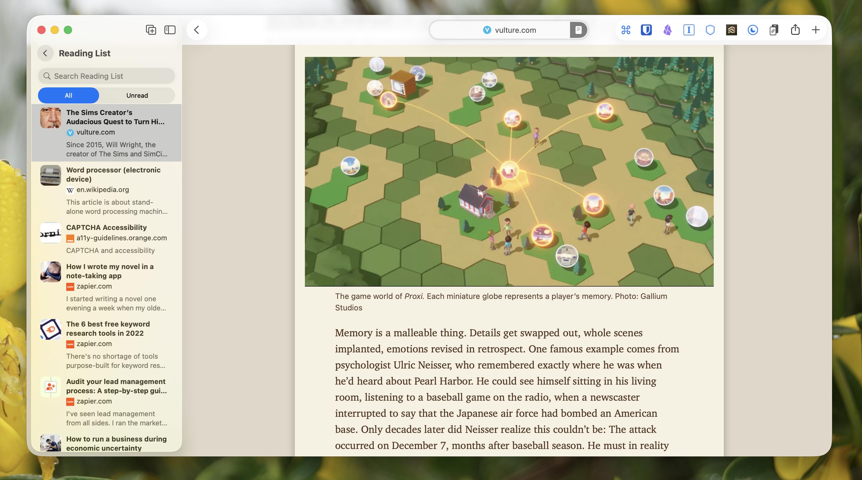 Safari Reading List, our pick for the best read it later app for a simple approach