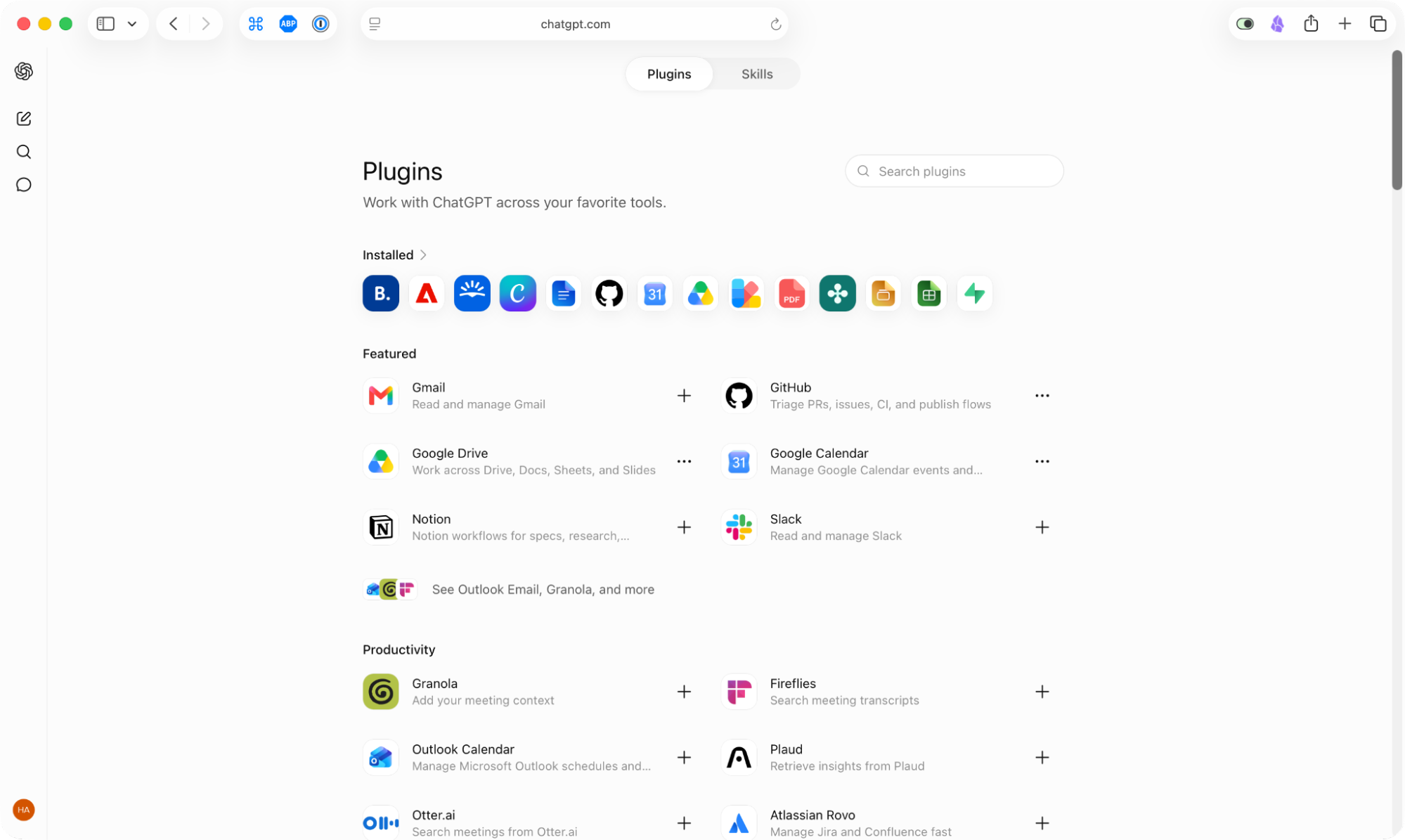 The ChatGPT Plugins library