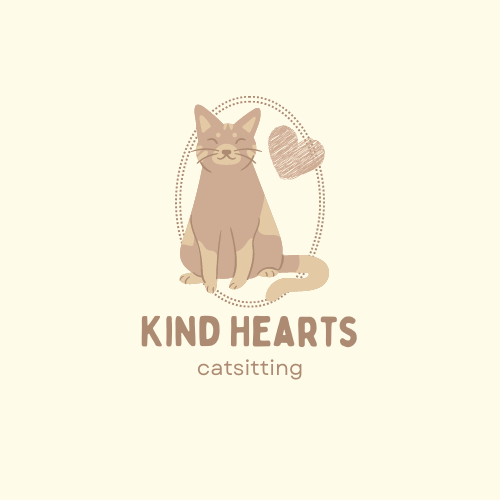 Melissa's finished logo, now says "Kind Hearts Catsitting"