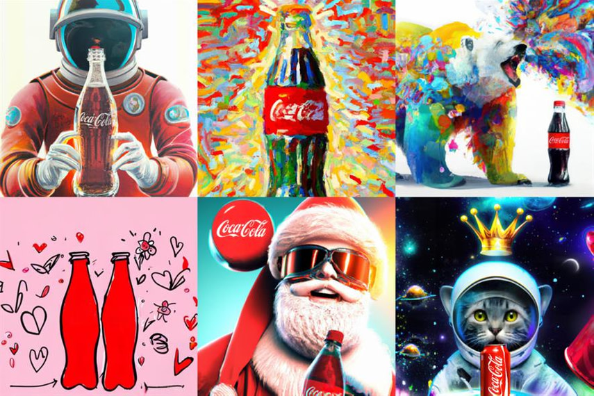 Coca-Cola's "Create real magic" campaign