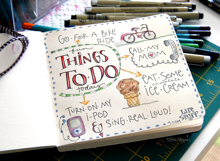 The Creative License: Simple Notebook To Do List