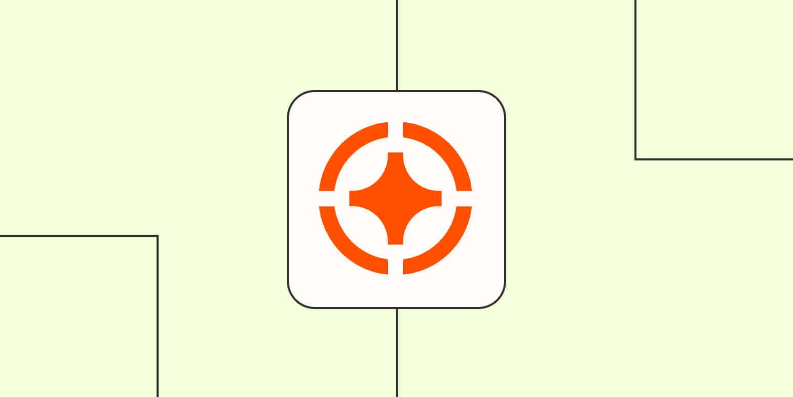 The logo for Zapier Copilot against a lime green background