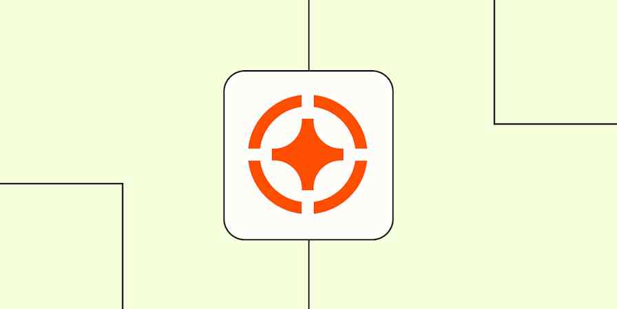 The logo for Zapier Copilot against a lime green background