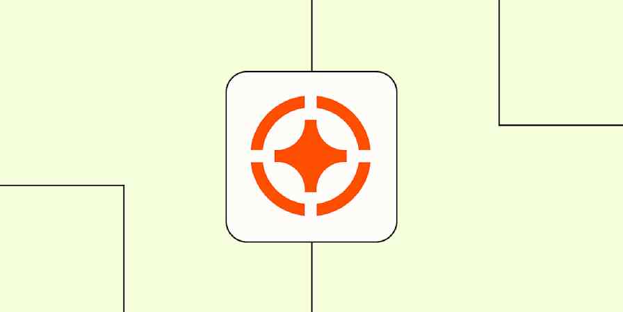 The logo for Zapier Copilot against a lime green background