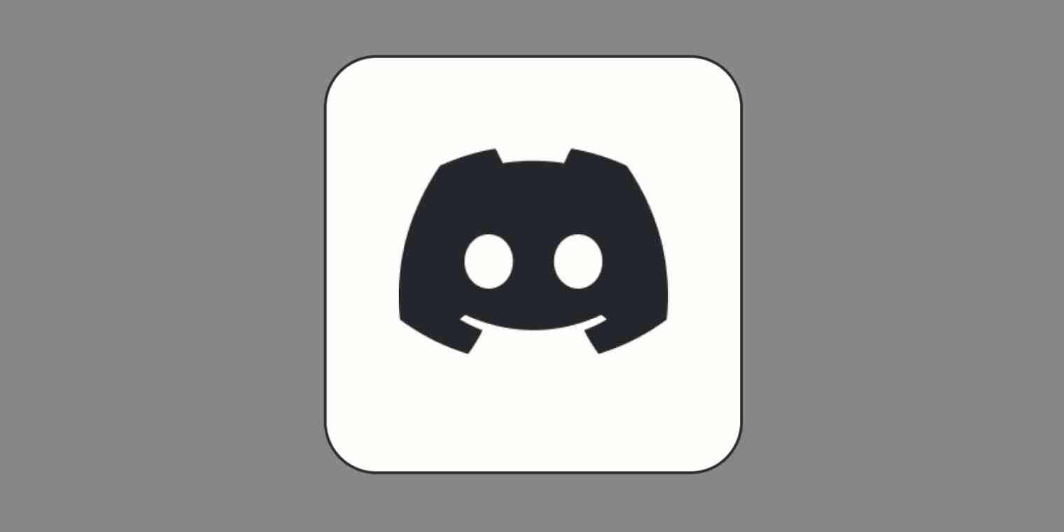 A hero image for Discord app tips, with the Discord logo on a gray background
