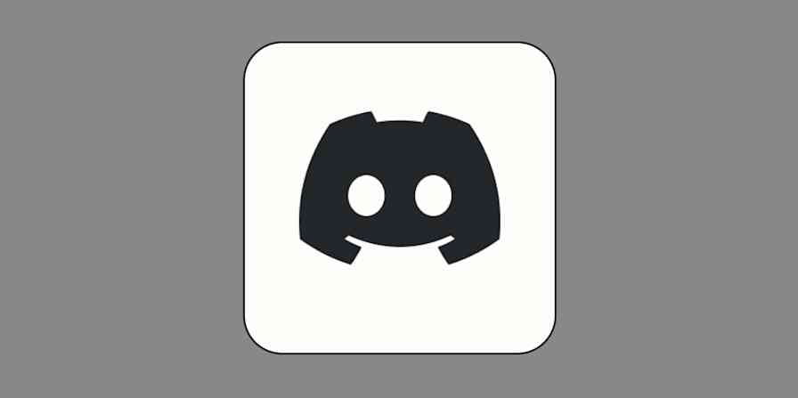 The Discord logo, which is a stylized gaming controller with the grips curled down, forming a smile. The logo can also be interpreted as a face.