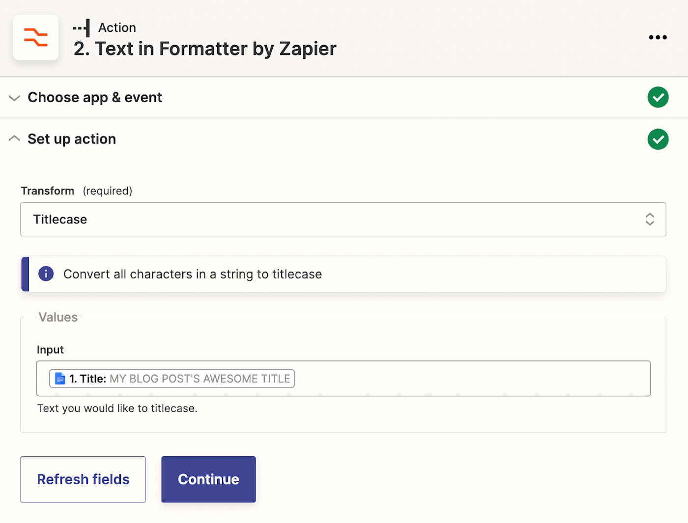 Zapier can automatically capitalize your text