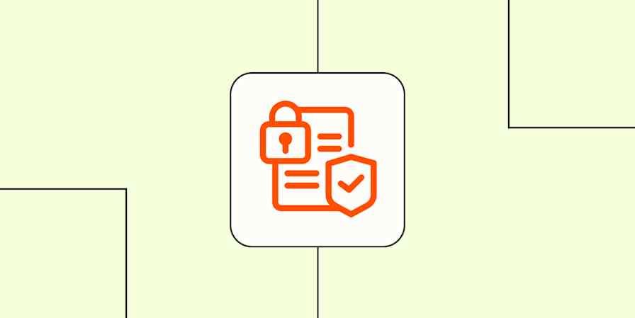 Hero image with an icon representing security