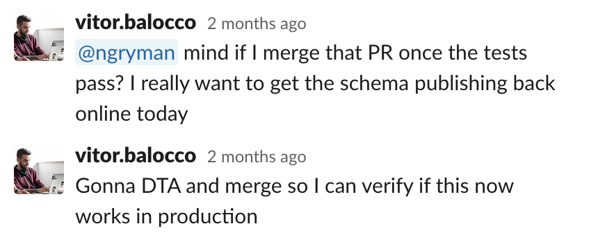 @ngryman mind if I merge that PR once the tests pass? I really want to get the schema publishing back online today. Gonna DTA and merge so I can verify if this now works in production