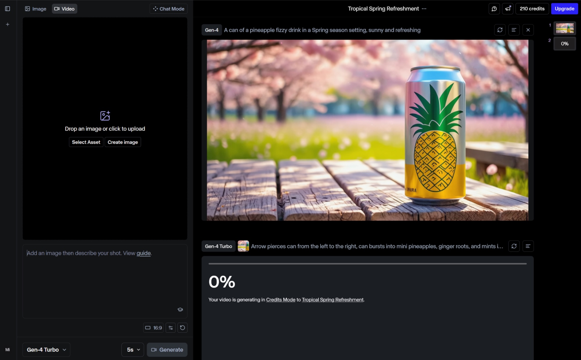 Runway, our pick for the best AI marketing tool for AI video generation.