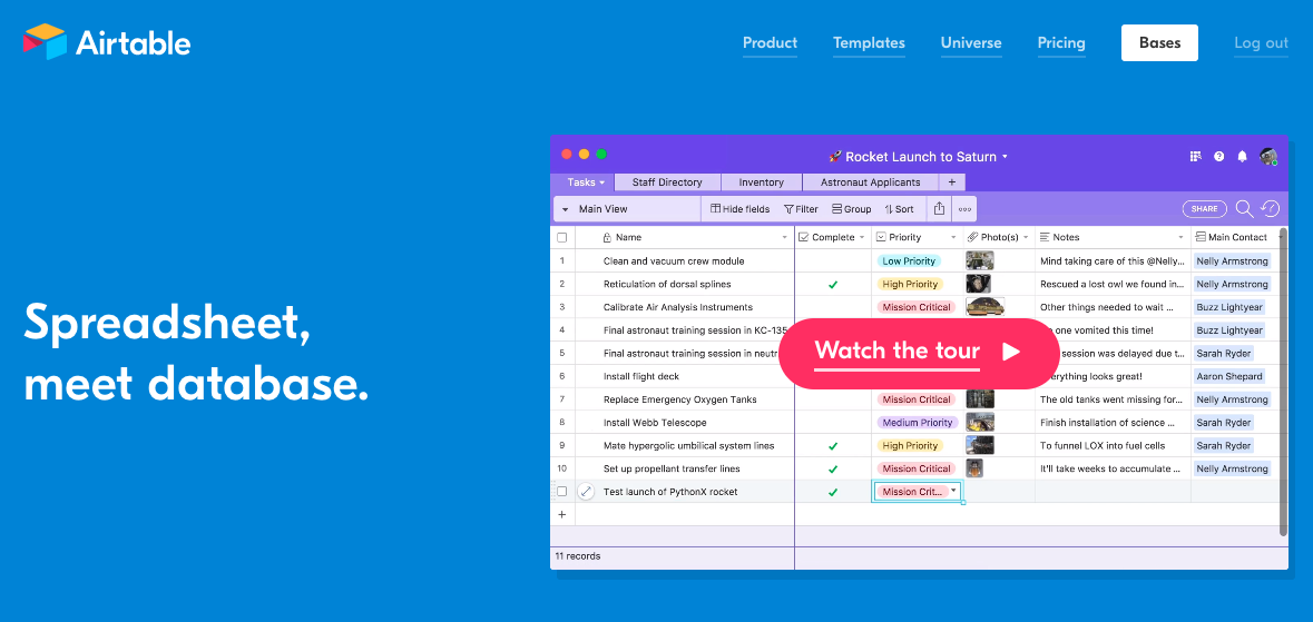 Airtable screenshot