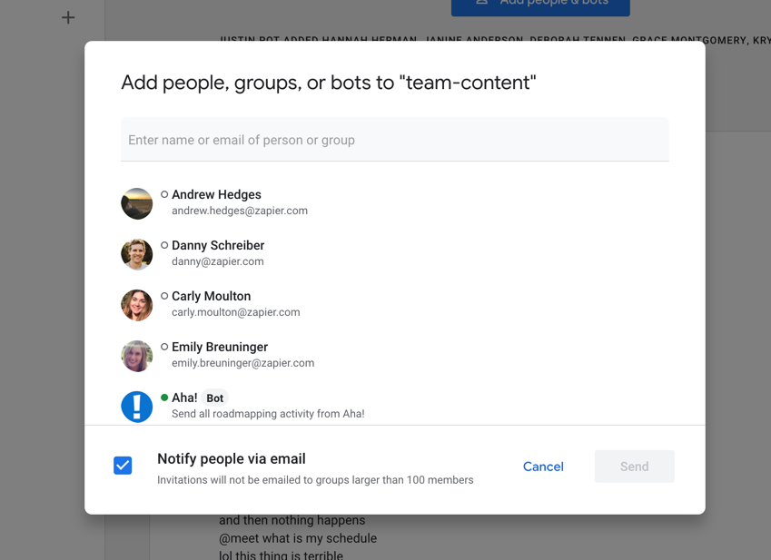 Google Workspace Updates: Add Google Groups to spaces in Google Chat