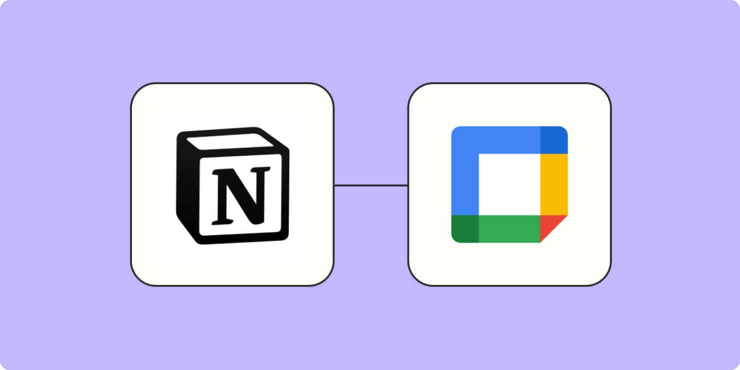 How to integrate Google Calendar with Notion Zapier