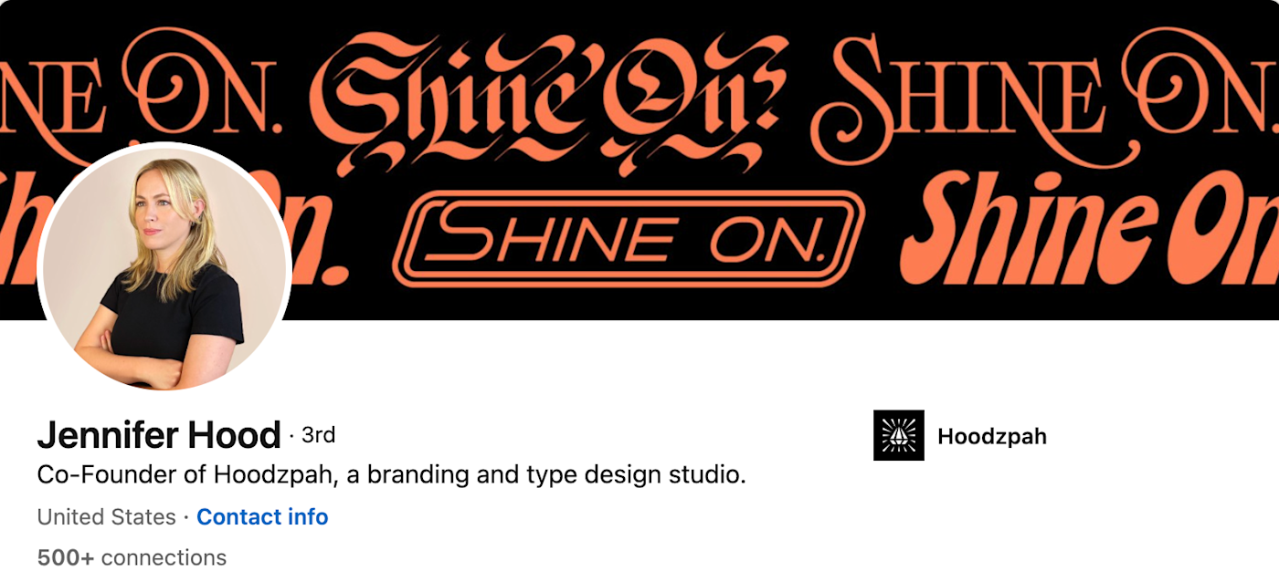 A LinkedIn banner highlighting a product.