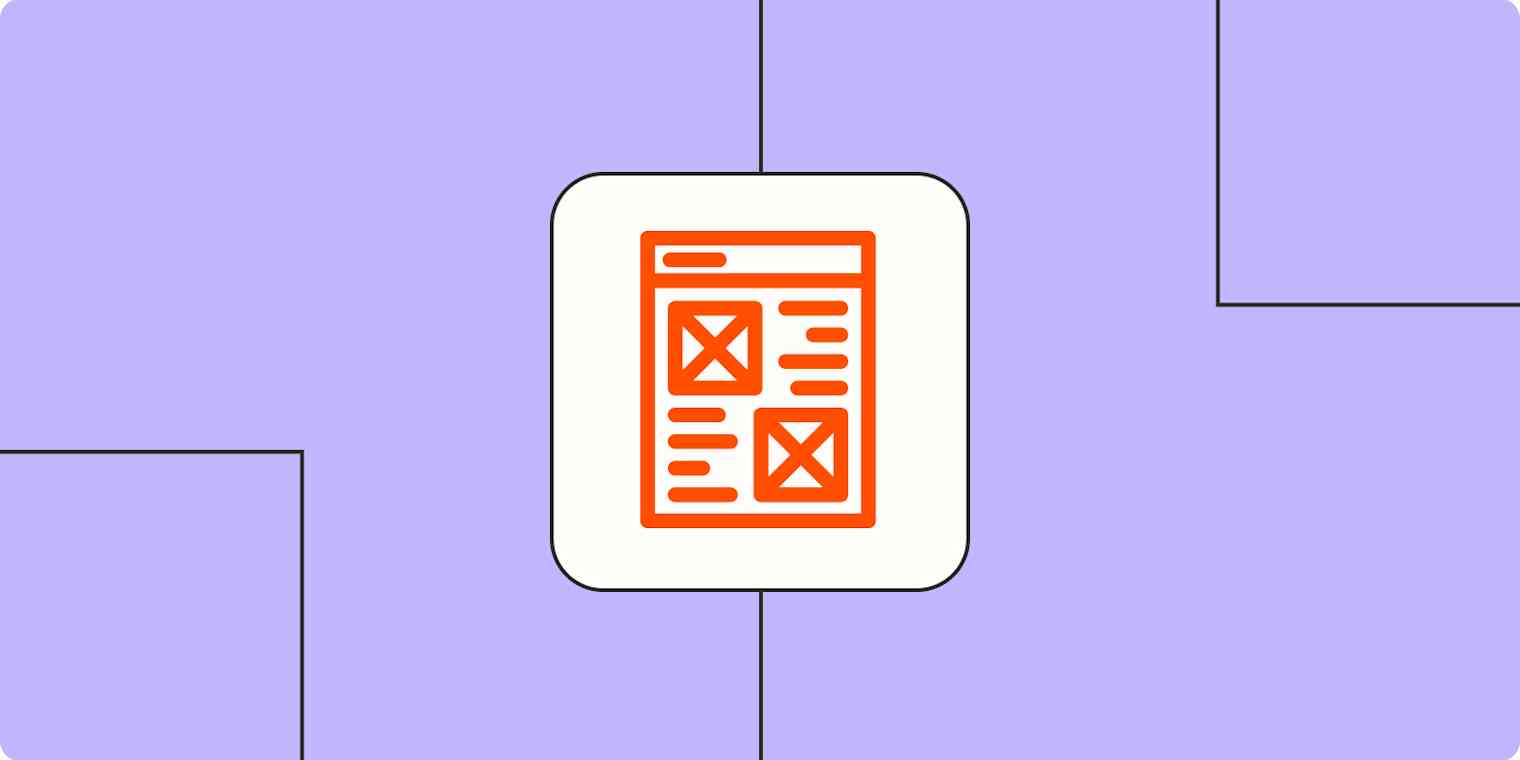 Hero image with an icon representing native advertising