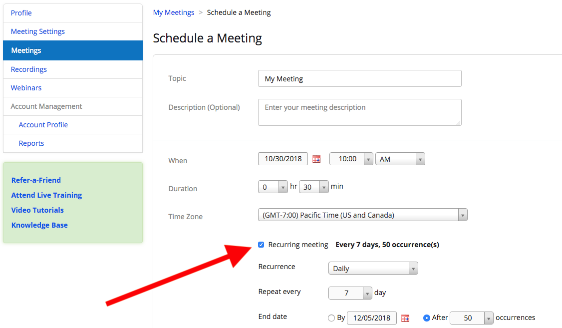 10 Tips And Tricks For Zoom DigiOH   Zoom Recurring Meeting Schedule