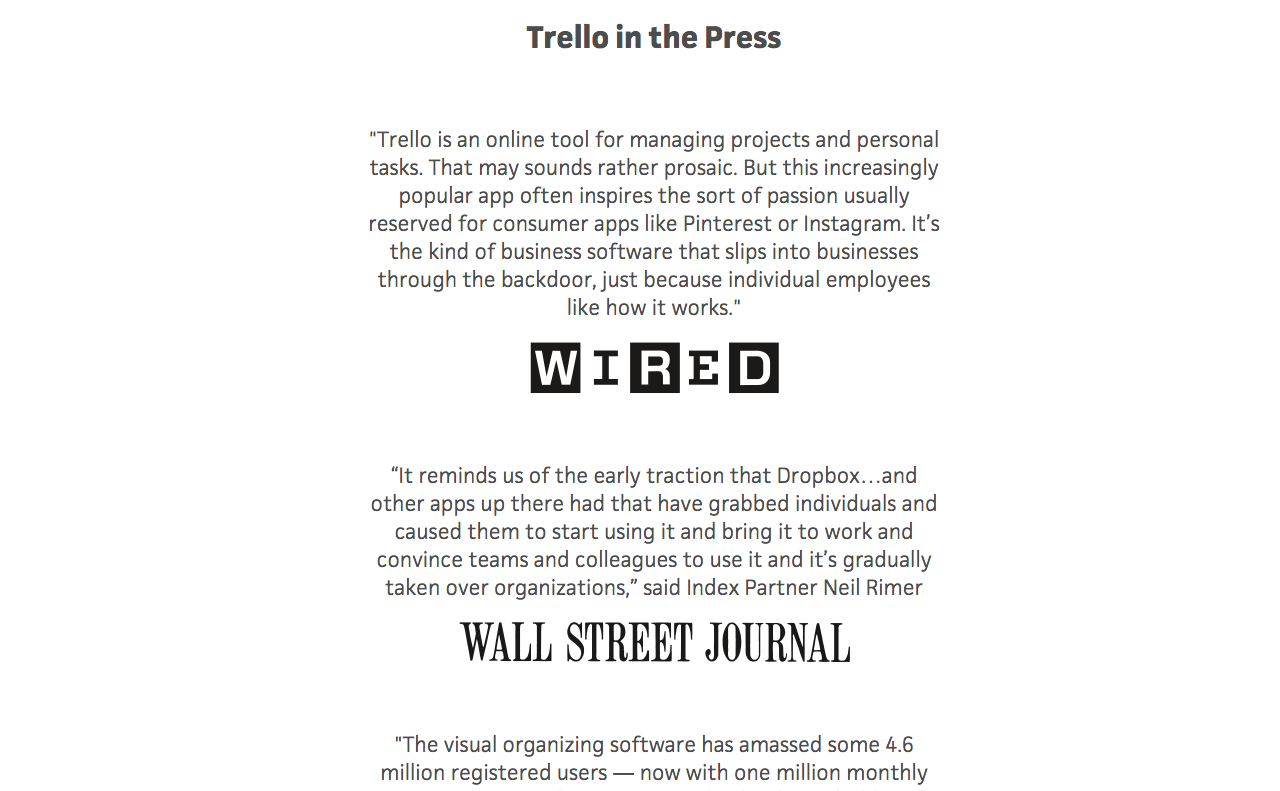 Trello press