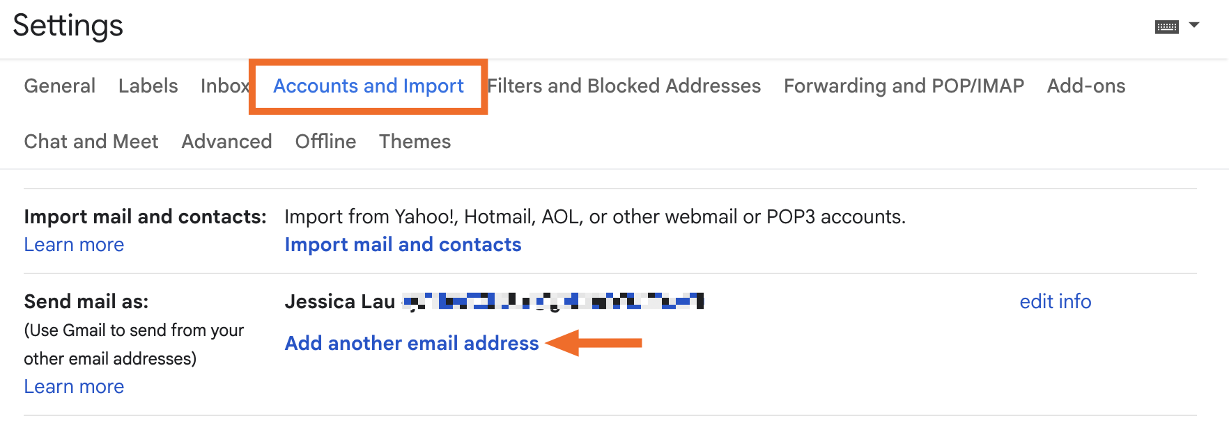 How to add another email address in Gmail. 